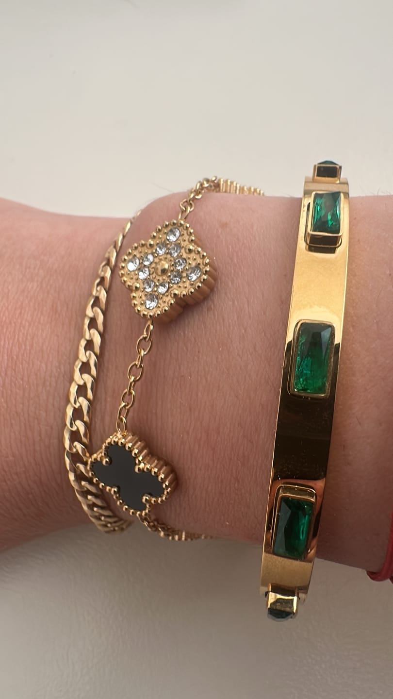 Customer photo review of Bratara - Emerald Bliss