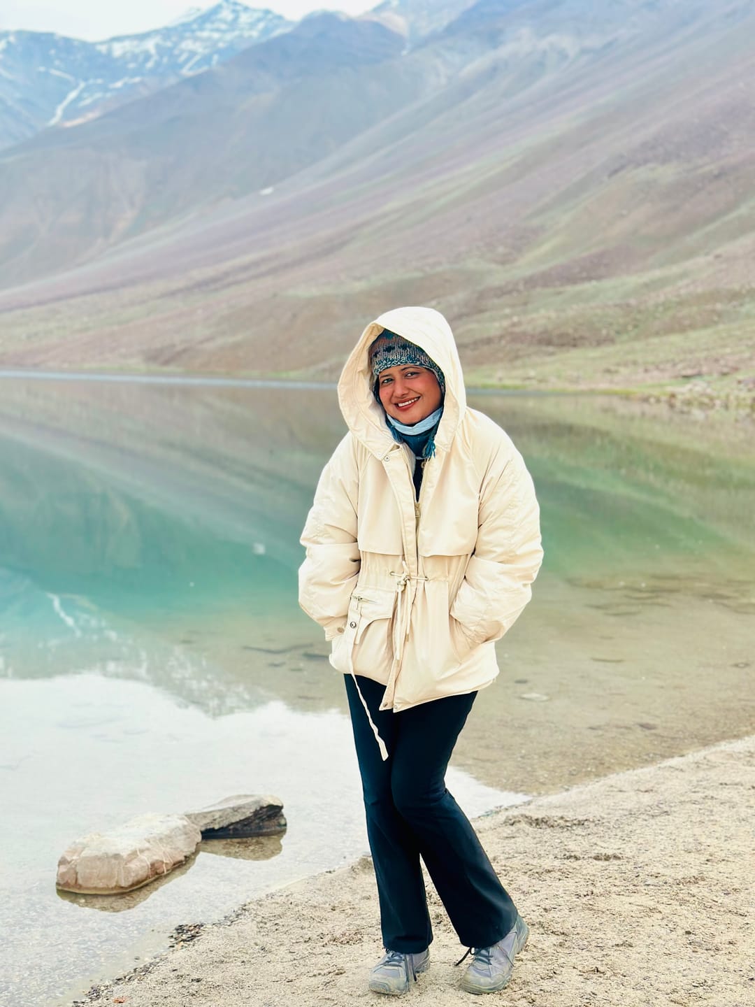 Customer photo review of Margot Warm Fleece Lined Parka Jacket