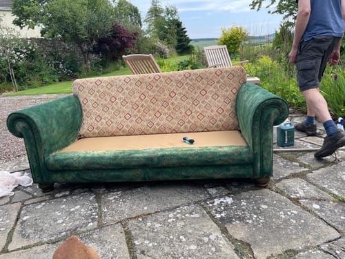 Customer photo review of Fabric Paint -- Dark Green