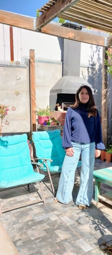 Customer photo review of Pants Corte Entrepierna Blue