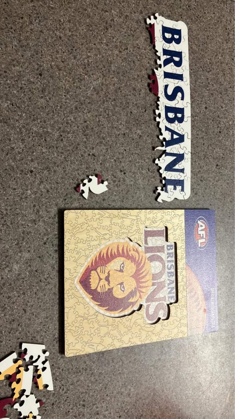 Customer photo review of Brisbane Lions Logo - Wooden Puzzle