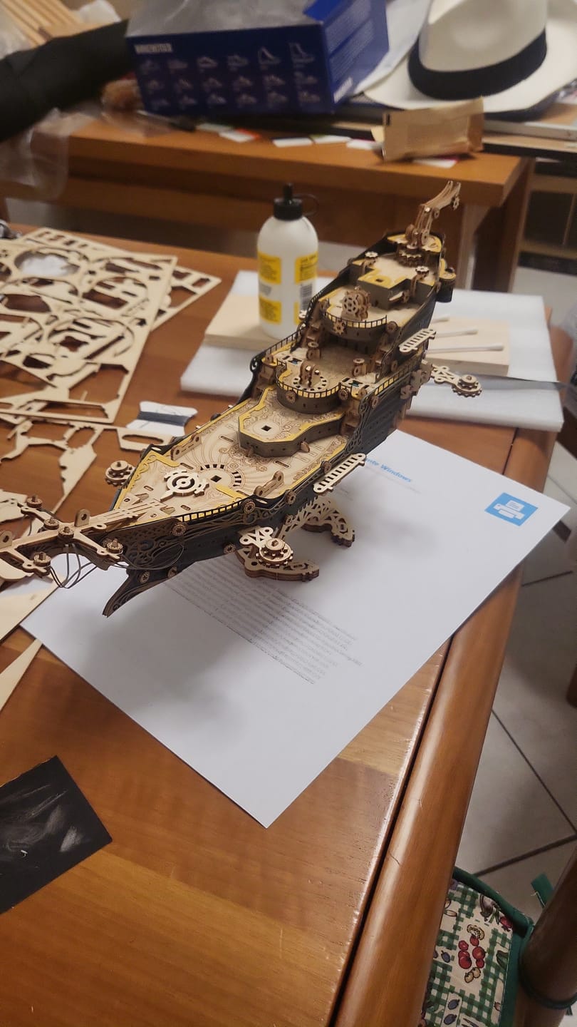 Customer photo review of Rokrgeek Future Pirate Ship Wooden 3D Model
