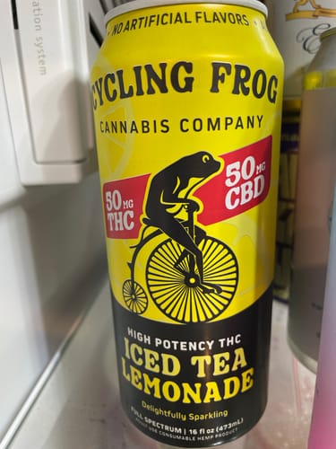 Customer photo review of Sparkling THC Iced Tea Lemonade