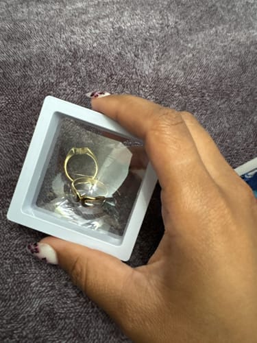 Customer photo review of Two Toned Double Stacked Ring