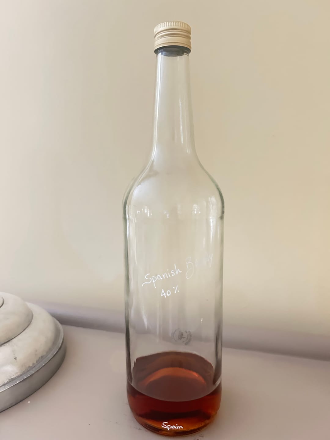 Customer photo review of Refill Brandy - Free Recycled Glass Bottle
