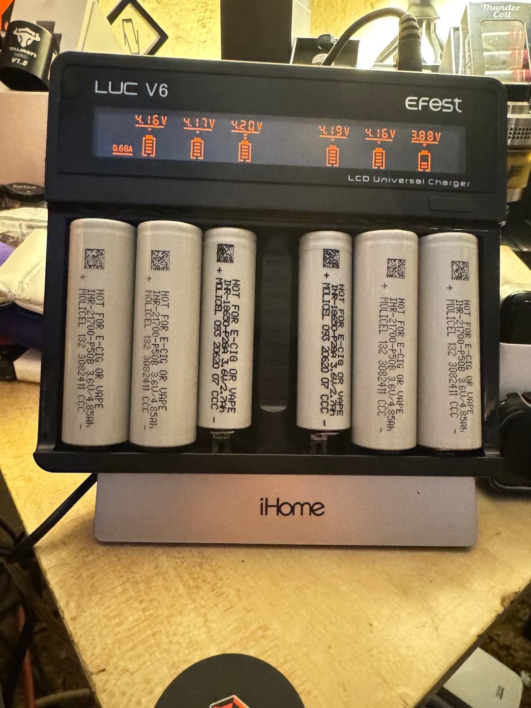 Customer photo review of Molicel P50B 21700 5000mAh 60A Battery