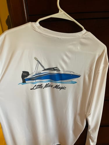 Customer photo review of Custom Digital Boat Artwork