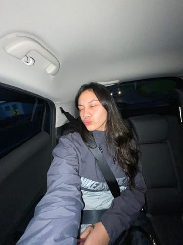 Customer photo review of Vintage Nike Grey Two Tone Hooded Track Jacket (M)
