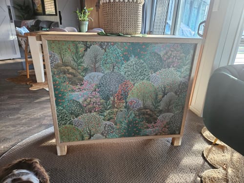 Customer photo review of Arboretum Garden Wallpaper - Green