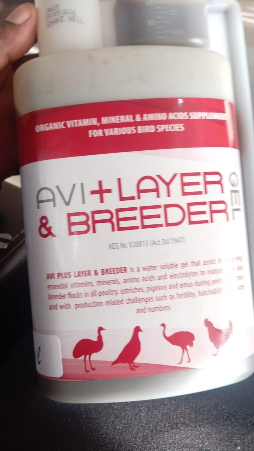 Customer photo review of Avi Plus Layer & Breeder (Supplement For Poultry, Ostriches, Emus & Pigeons)