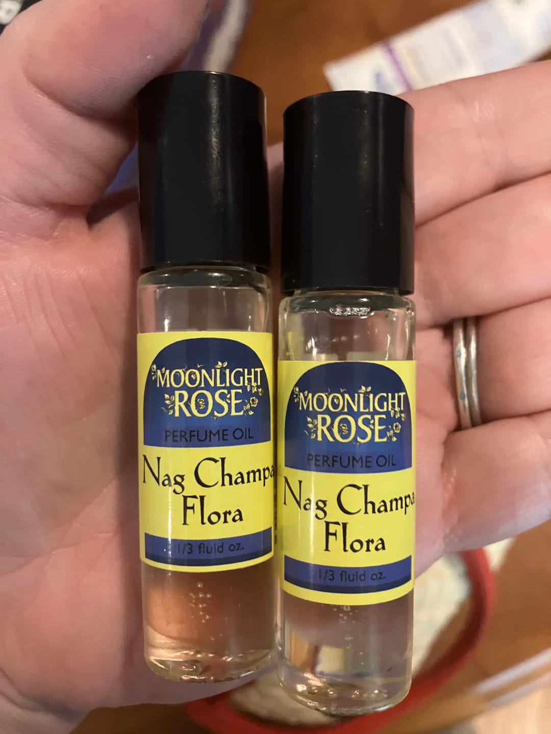Customer photo review of Moonlight Rose Perfume Oil