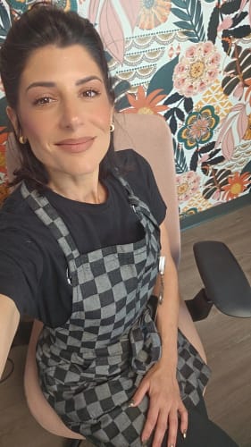 Customer photo review of Checkered Apron