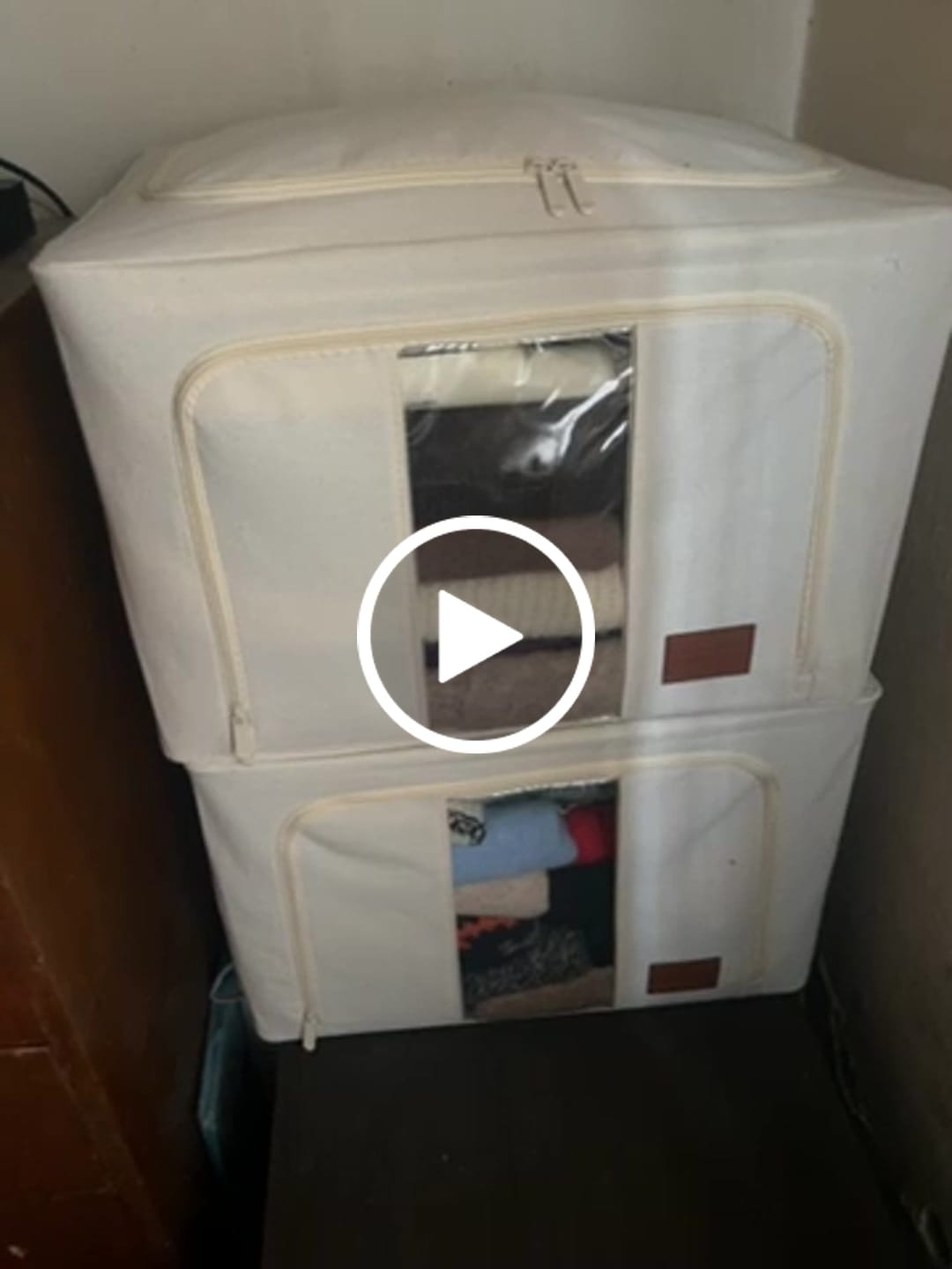 Customer video review of Caja Organizadora de Tela Diseño Estructural Milhome