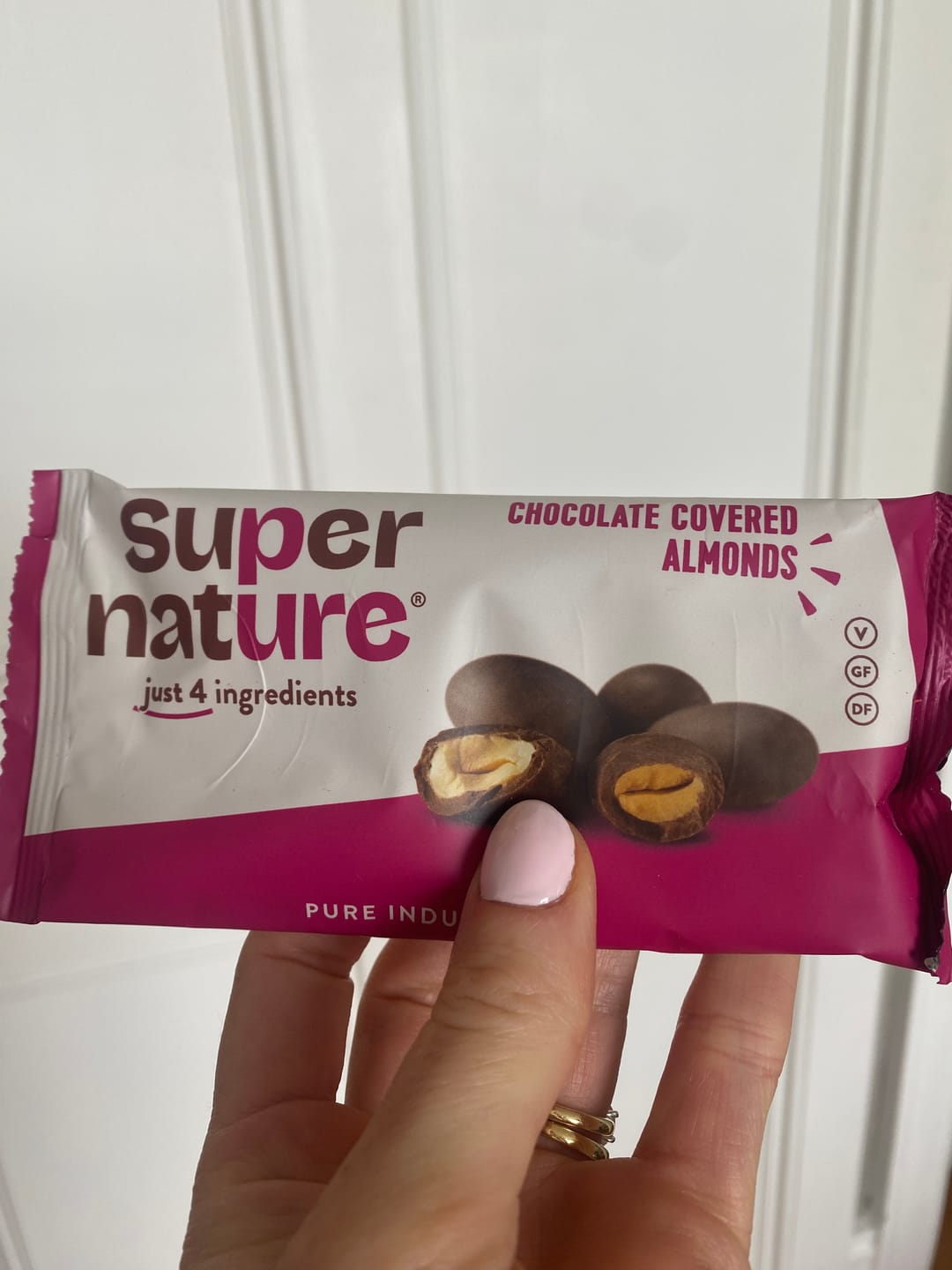 Customer photo review of Chocolate Covered Almonds