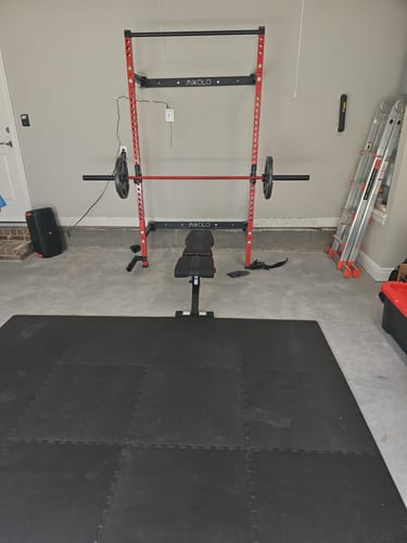 Customer photo review of FOLDGYM™ Wall Mounted Folding Squat Rack