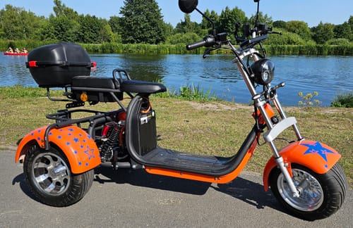 Customer photo review of Tricycle électrique 3 roues CP-3.0 – biplace compact, autonomie modulable (20 Ah / 40 Ah)