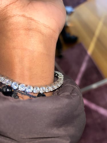 Customer photo review of Tennis Bracelet (White Gold) 5mm