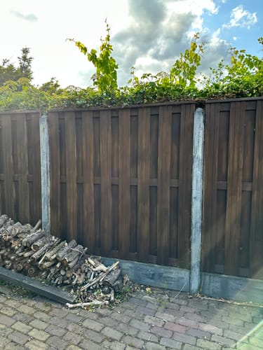 Customer photo review of Xyladecor Bangkirai Olie Spray Mat Naturel 2,5L