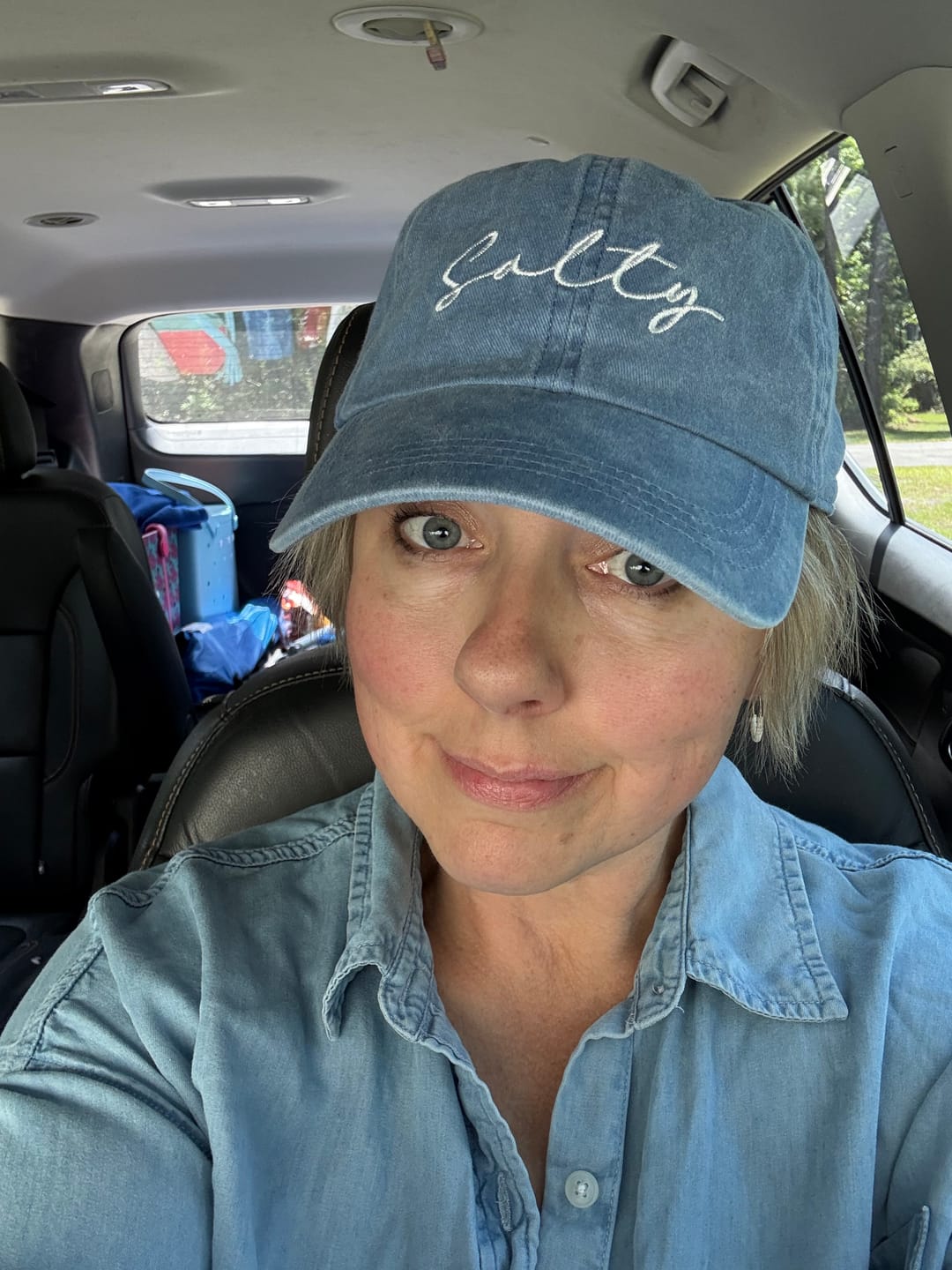 Customer photo review of Salty Script Hat