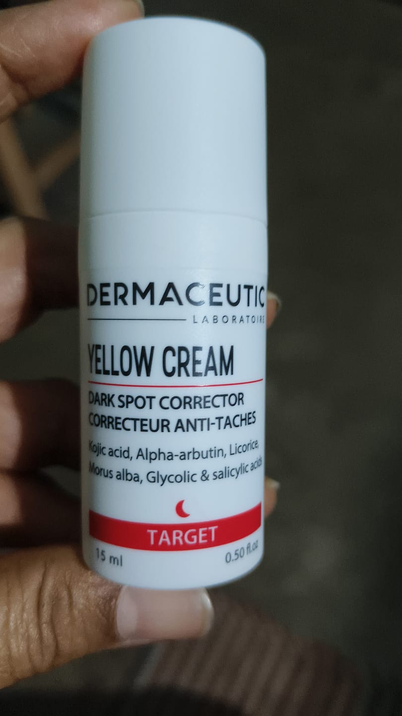 Customer photo review of Dermaceutic Yellow Cream Dark Spot Corrector