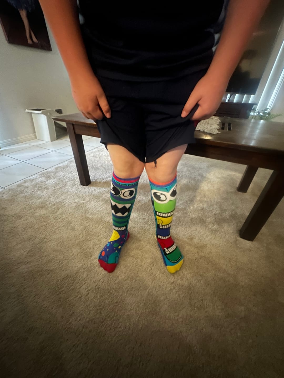 Customer photo review of Monster Socks