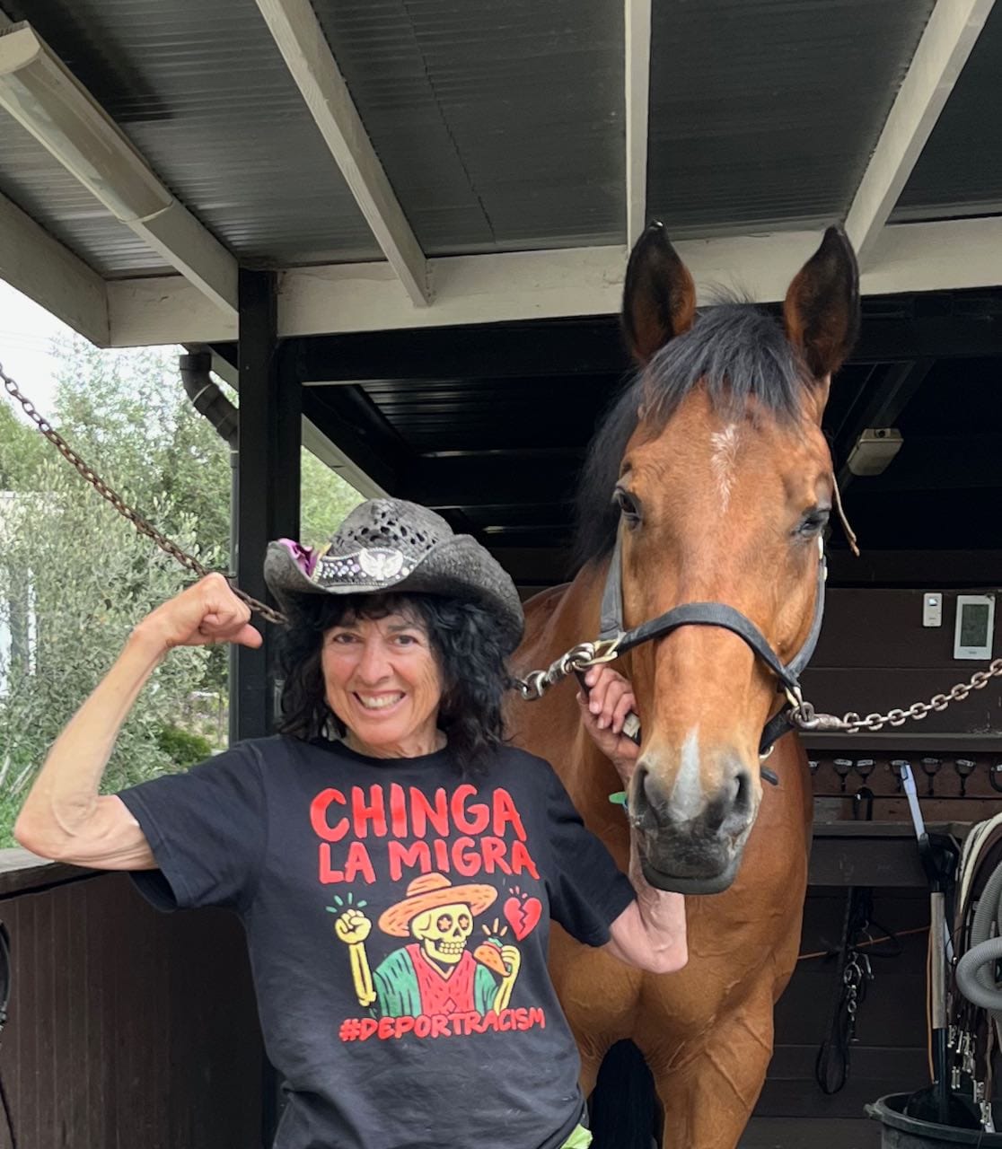 Customer photo review of Chinga La Migra OG T-Shirt