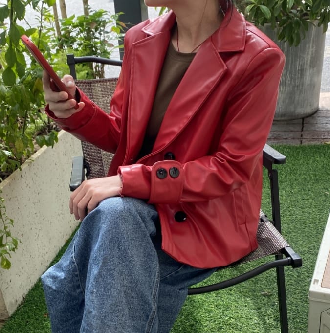 Customer photo review of Long Sleeves Buttoned Solid Color Notched Collar Jackets&Coats Outerwear