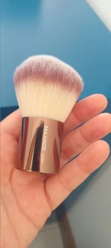 Customer photo review of Synthetic Hair Brush Set Double-Head Foundation Bronzer — Bronze | KIMLUD
