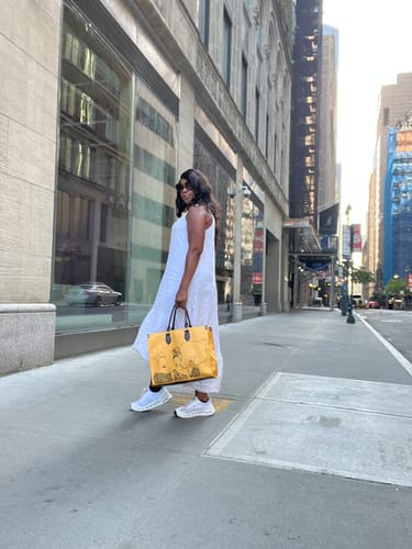 Customer photo review of Mahogany Tote Bag