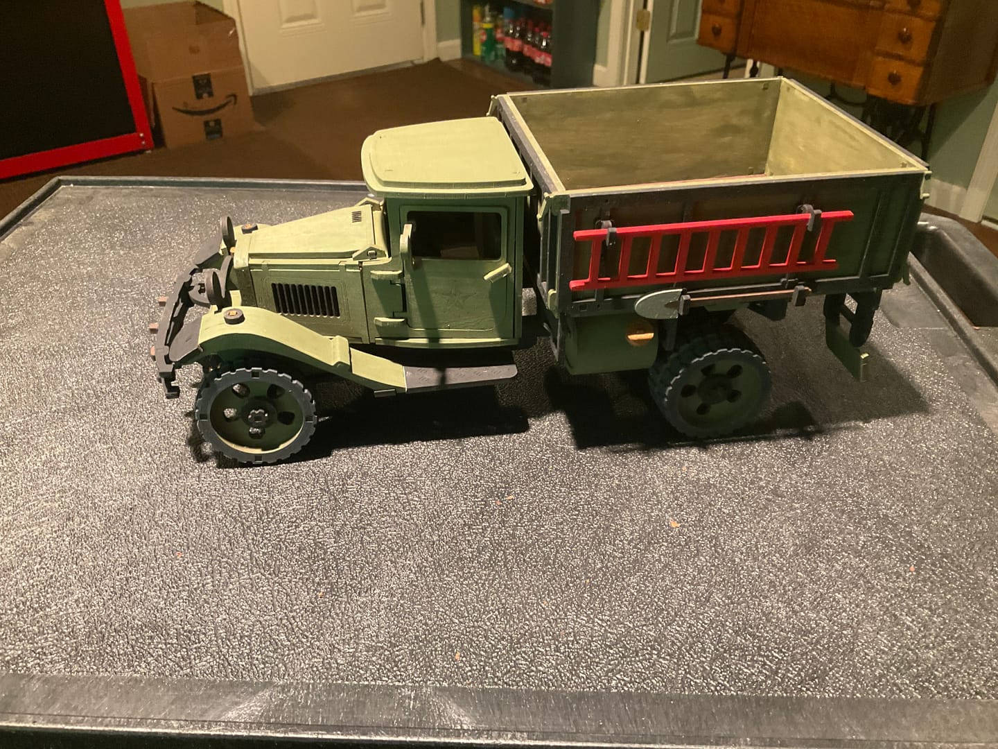 Customer photo review of rokrgeek Retro Trucks wooden puzzle