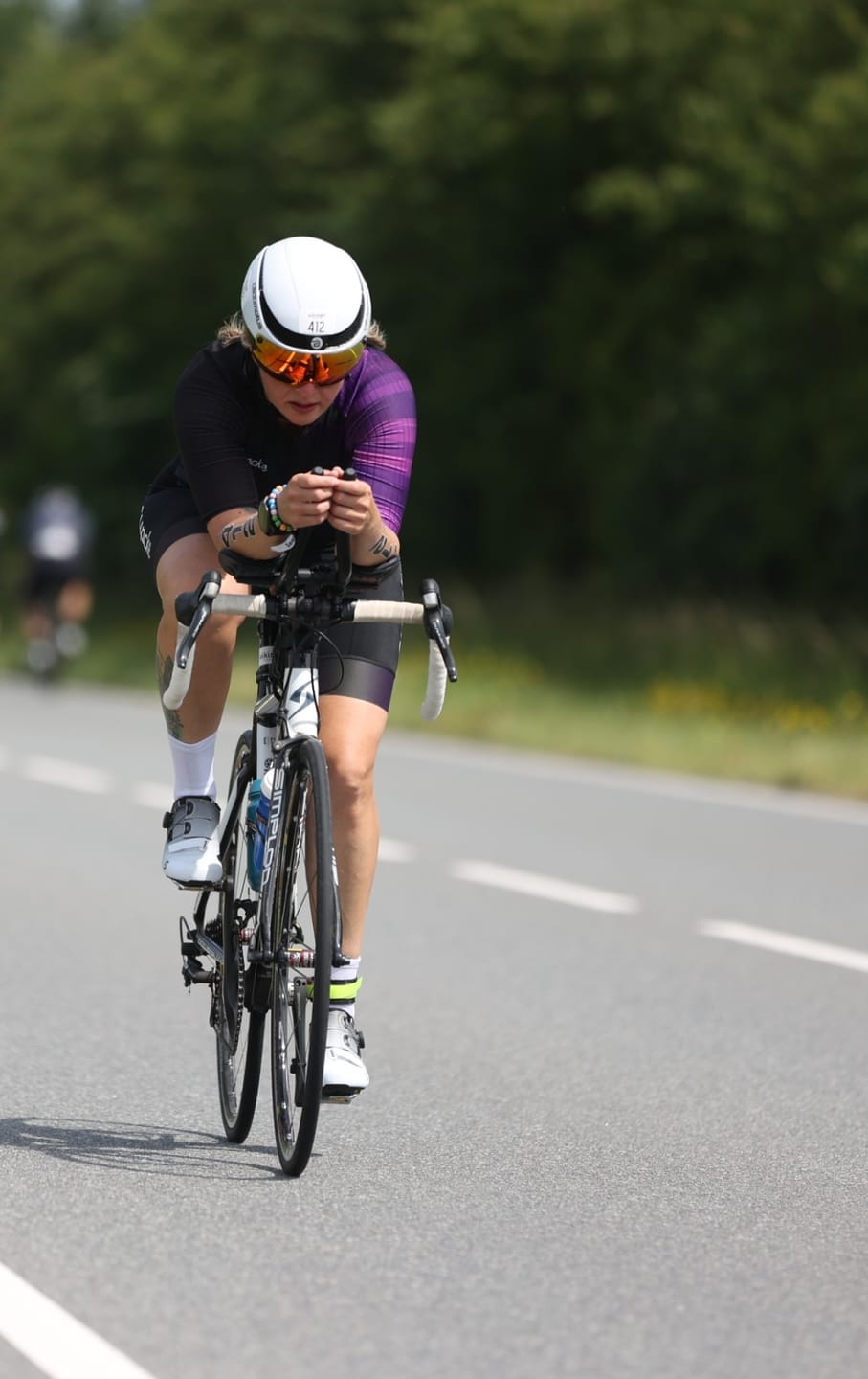 Customer photo review of Womens Ultraviolet Elements Tri Suit