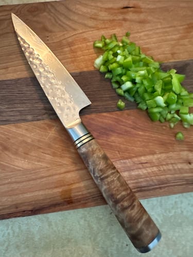 Customer photo review of Takeshi Saji R2 Tsuchime Petty 135 mm