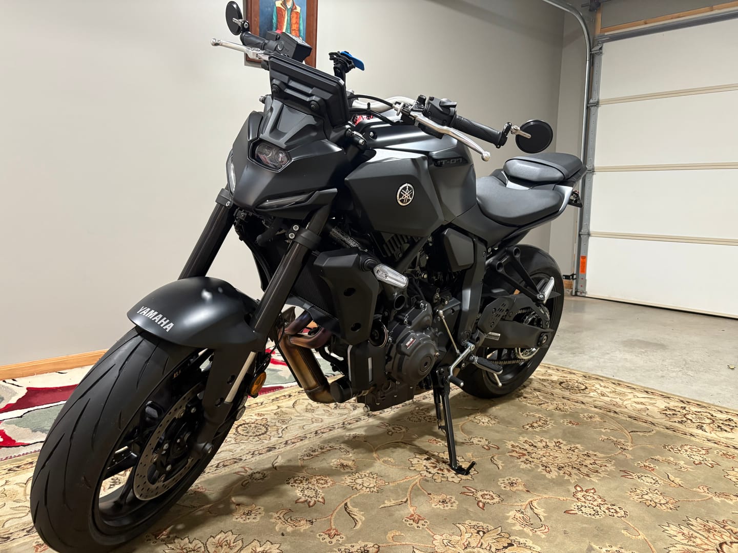Customer photo review of Yamaha MT-07 2025+ - Brogue Machined Low Pro Bar End Mount & Mirror Kits