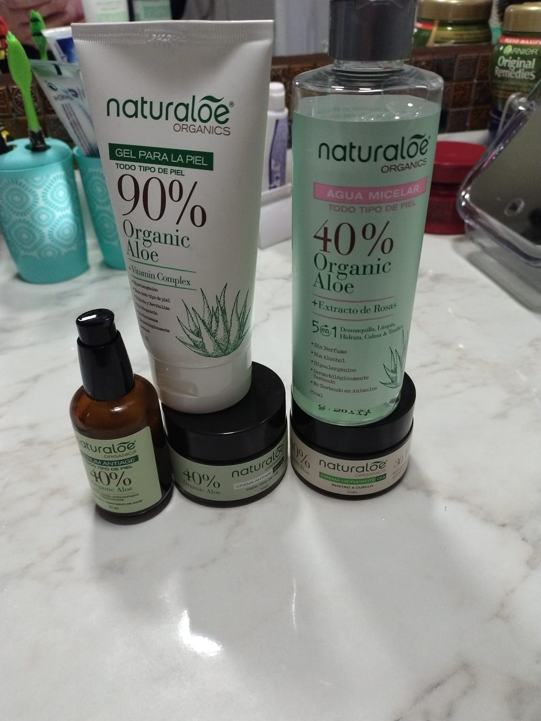 Customer photo review of Set Rutina Completa Cuidado de la Piel