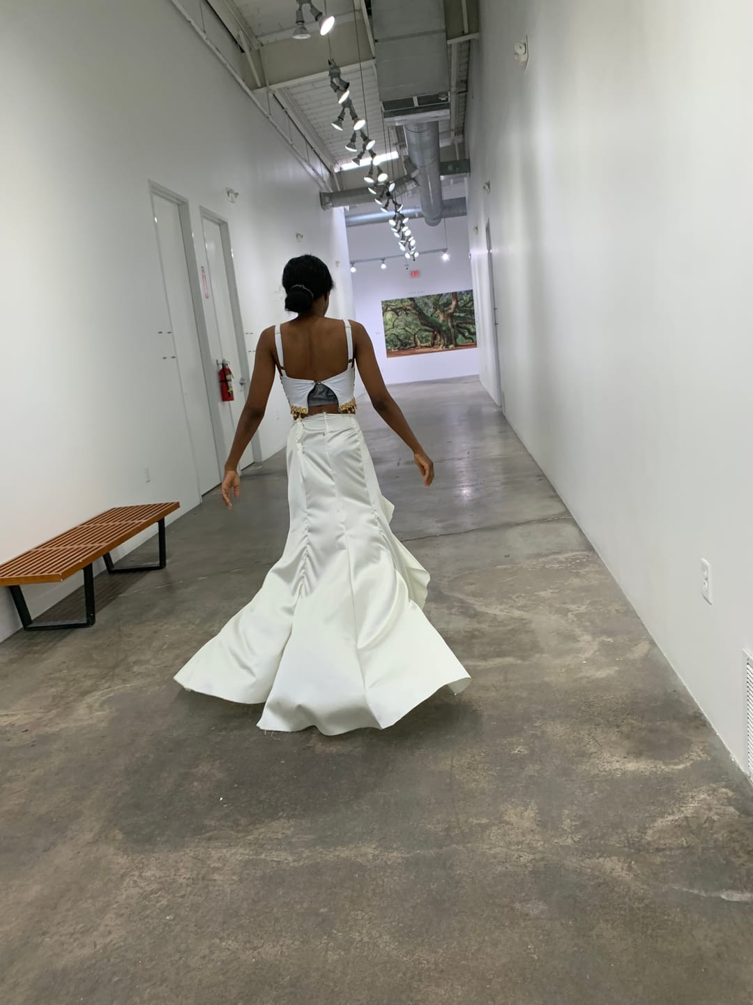Customer photo review of Silky Stretch Satin