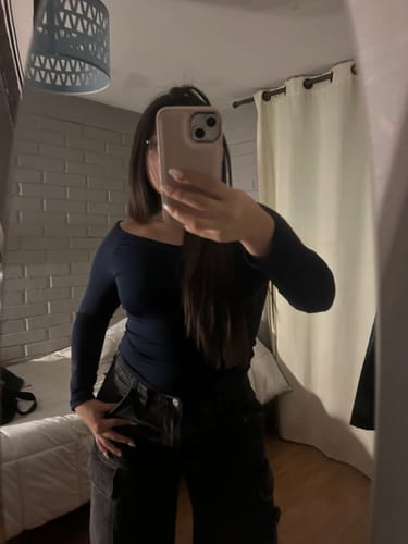 Customer photo review of TOP LUNA AZUL MARINO