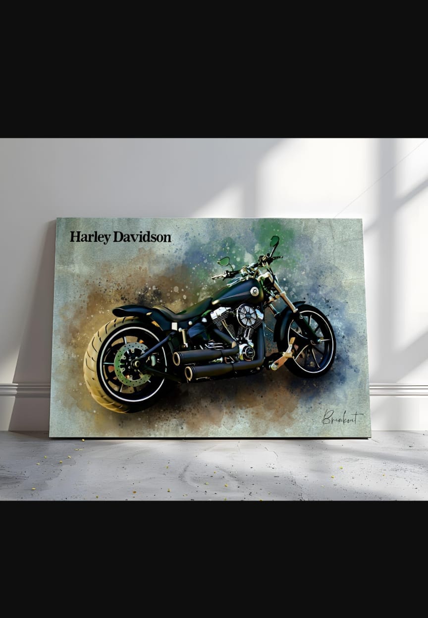 Customer photo review of Dein Motorroad als Aquarell Poster | Geschenk für Motorradfahrer