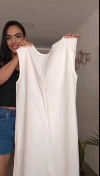 Customer photo review of Sleeveless Wide Leg Shoulder Pad Solid Color Jumpsuits