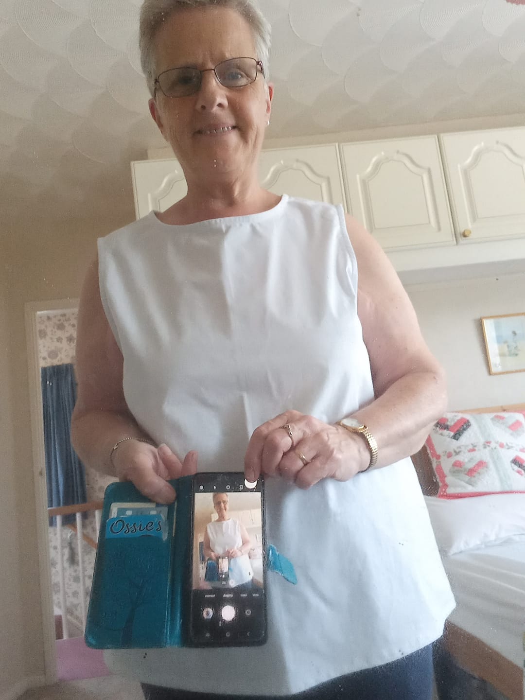 Customer photo review of Linen Textured Look Cotton Fabric