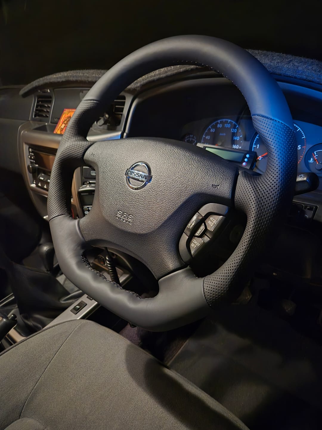 Customer photo review of NISSAN PATROL GU Y61 PREMIUM STEERING WHEEL - FULL GENUINE LEATHER