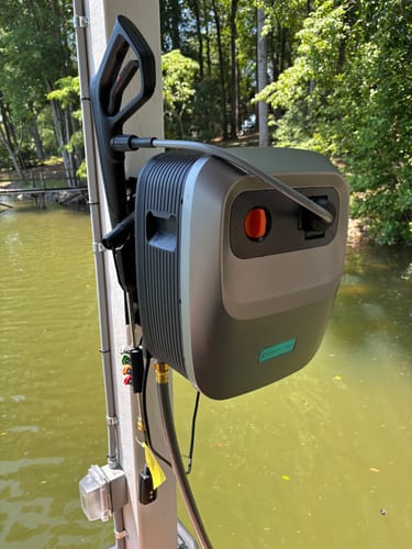 Customer photo review of Grandfalls Retractable Pressure Washer G20