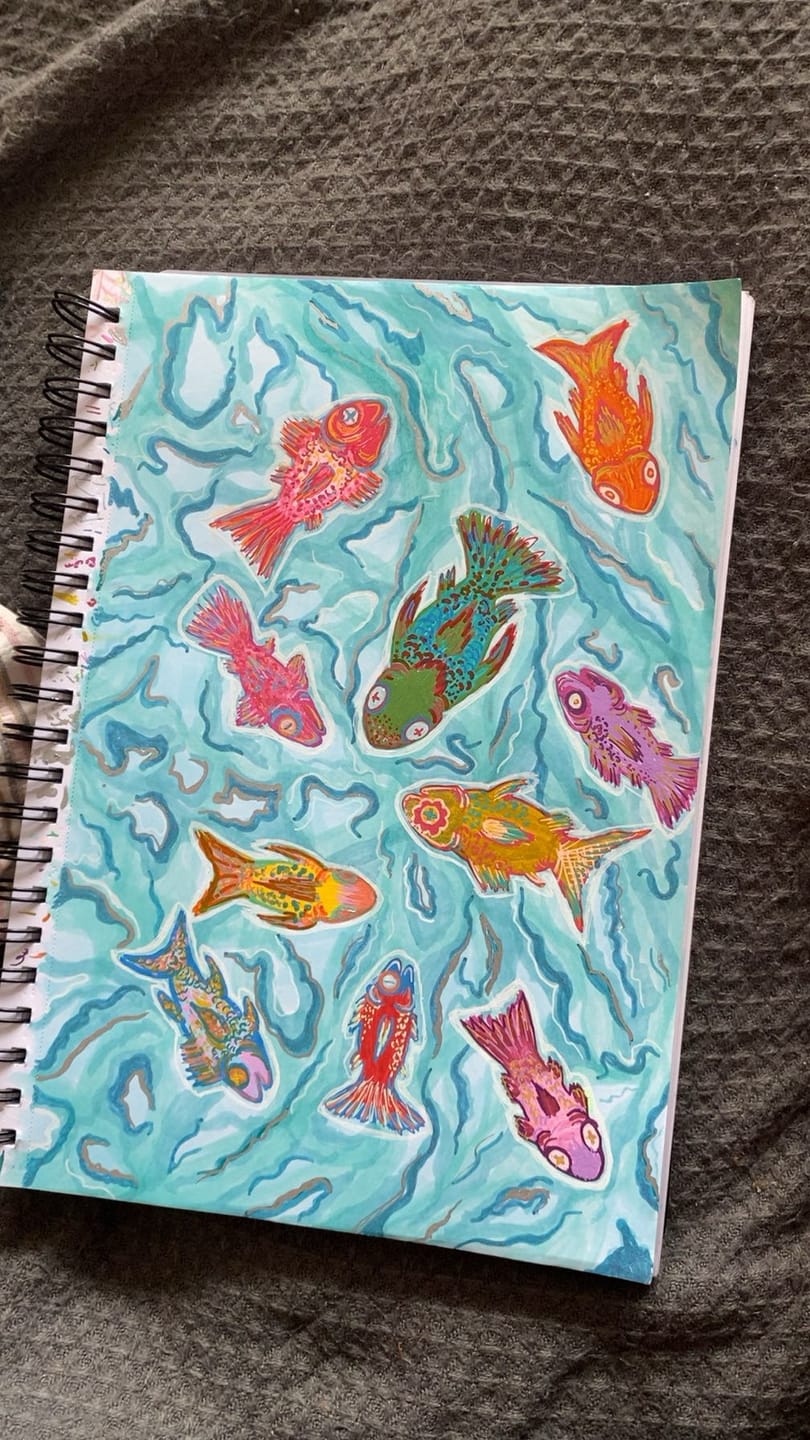 Customer photo review of Ohuhu Spiral-Bound Marker Pad for Alcohol Markers