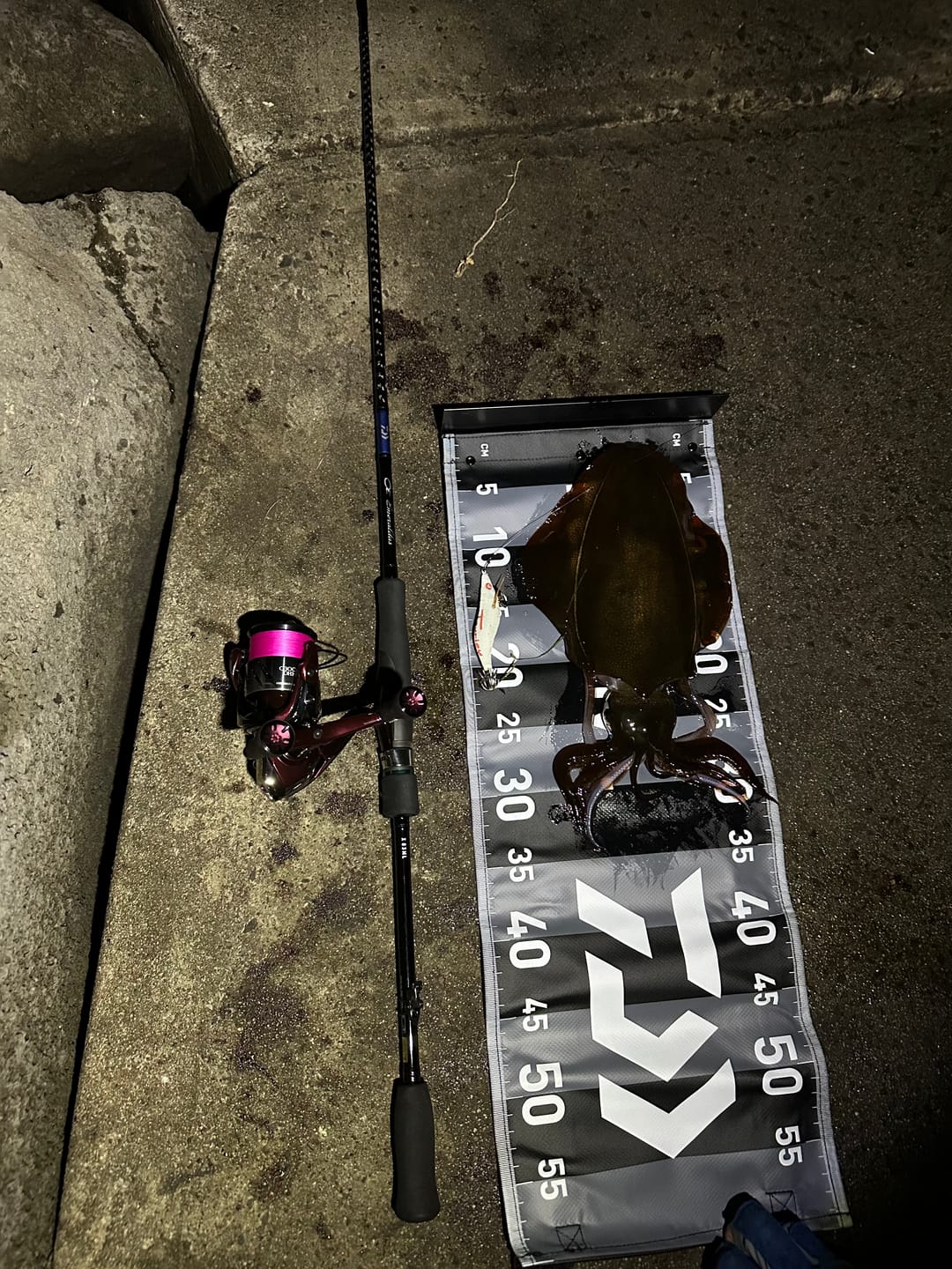 Customer photo review of Albino White Squid Jig