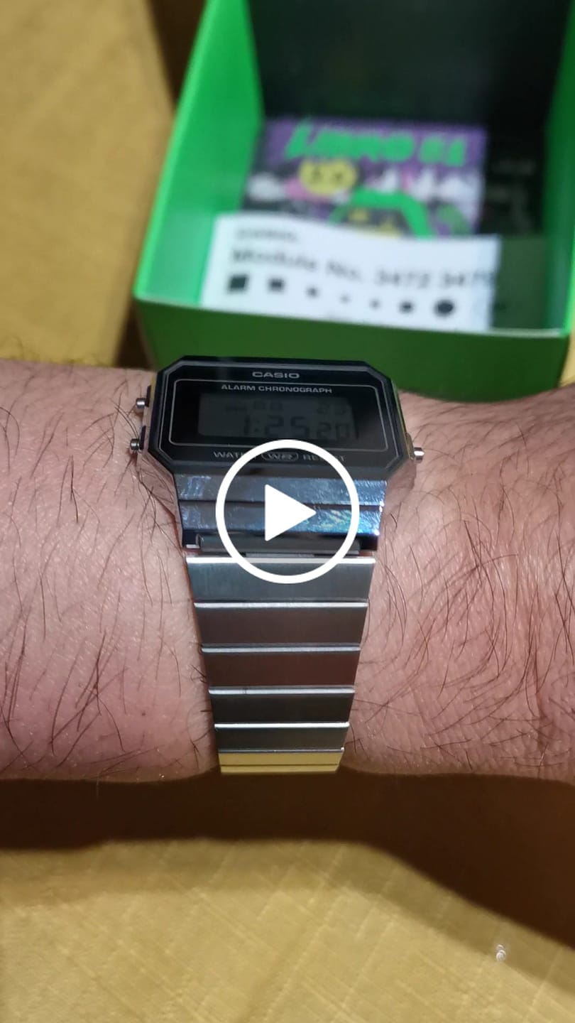 Customer video review of Reloj Casio Vintage A700WEV-7A Plateado Slim
