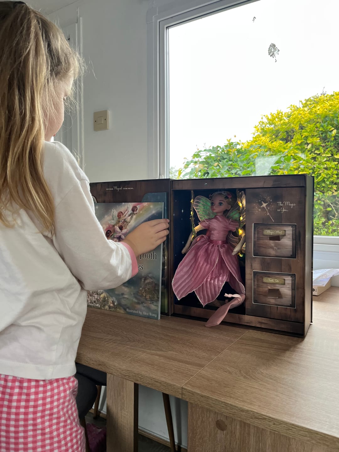 Customer photo review of My Forever Tooth Fairy Gift Set - Includes Storybook, Tooth Fairy Doll, Tooth Tote & Dis'Play' Case - Girl Version - Limited Stock Remaining