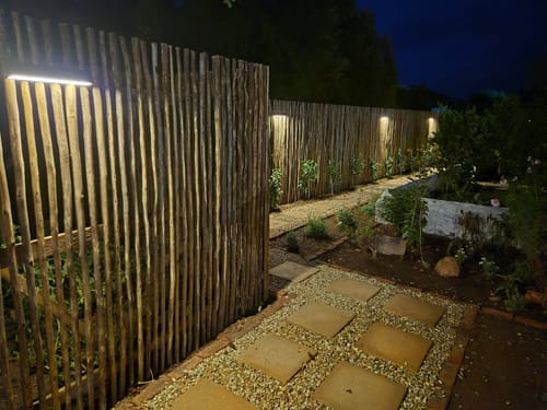 Customer photo review of Solar Wall Light with Motion Sensor