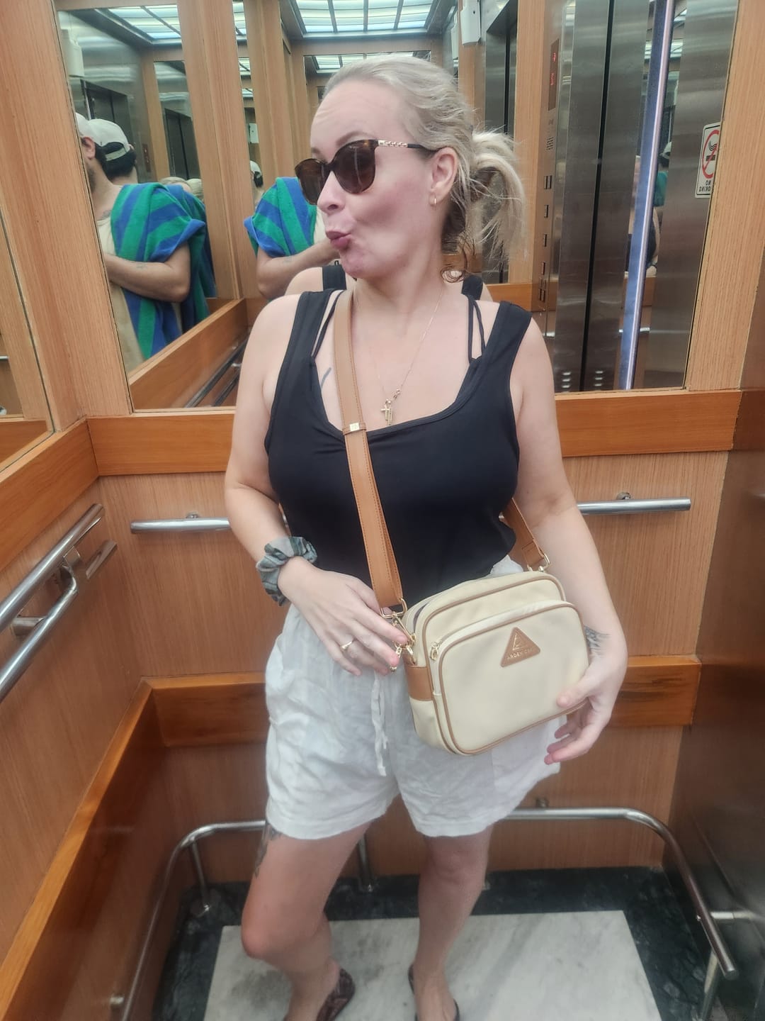 Customer photo review of Crissy Full Crossbody with Locking Clasps Strap
