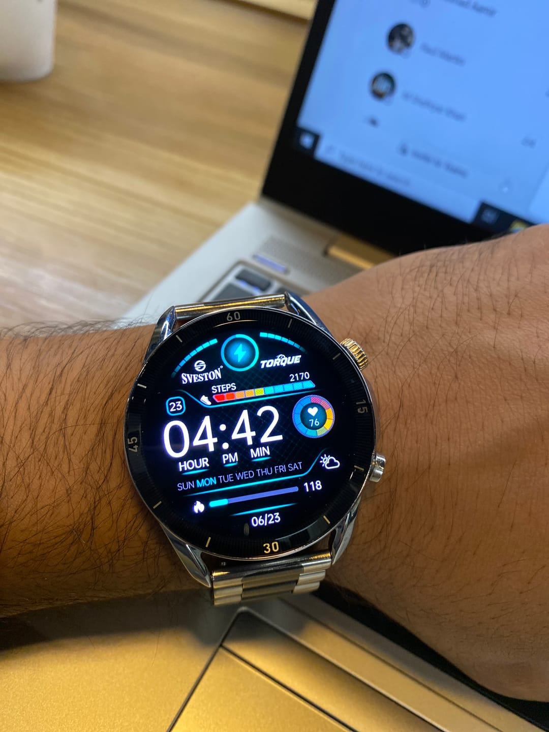 Customer photo review of Torque Chain Smartwatch