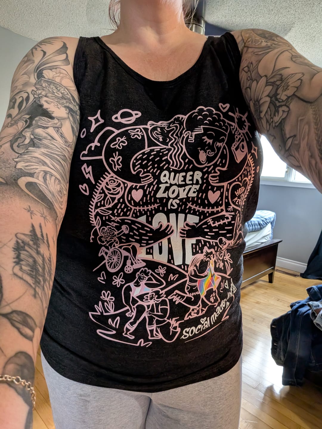 Customer photo review of Queer Love Tank