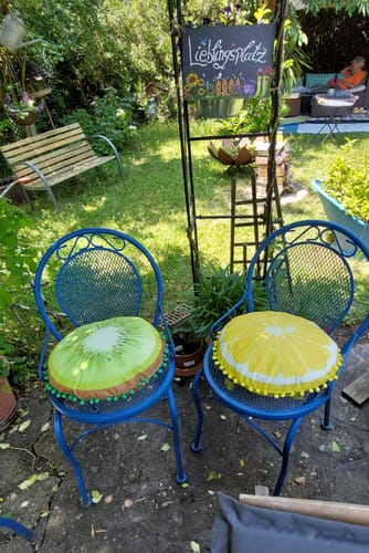 Customer photo review of Personalisiertes Gartenschild mit Namen Anpassbar